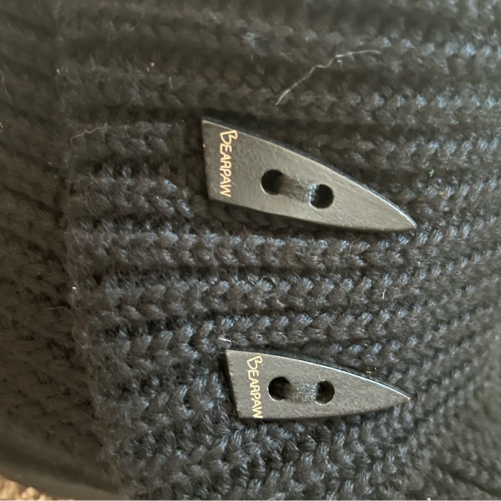 BearPaw Black Knit Tall Boots - Picture 4 of 5